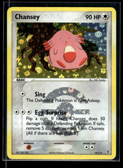 Chansey 19/112 - FireRed & LeafGreen  - Rare