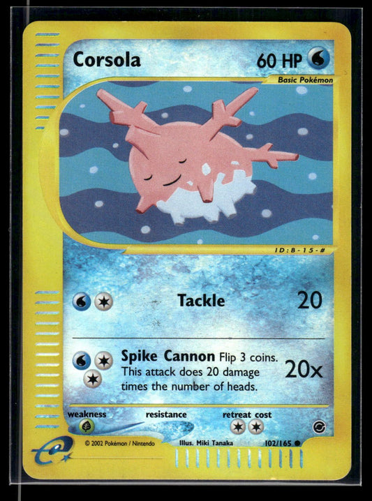 Corsola 102/165 - Expedition Base Set  - Common