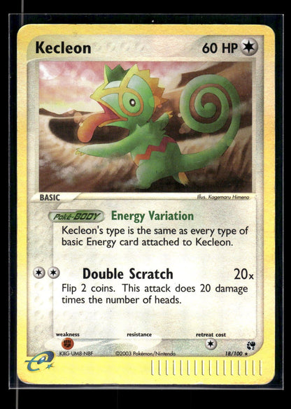 Kecleon 18/100 - Sandstorm  - Rare
