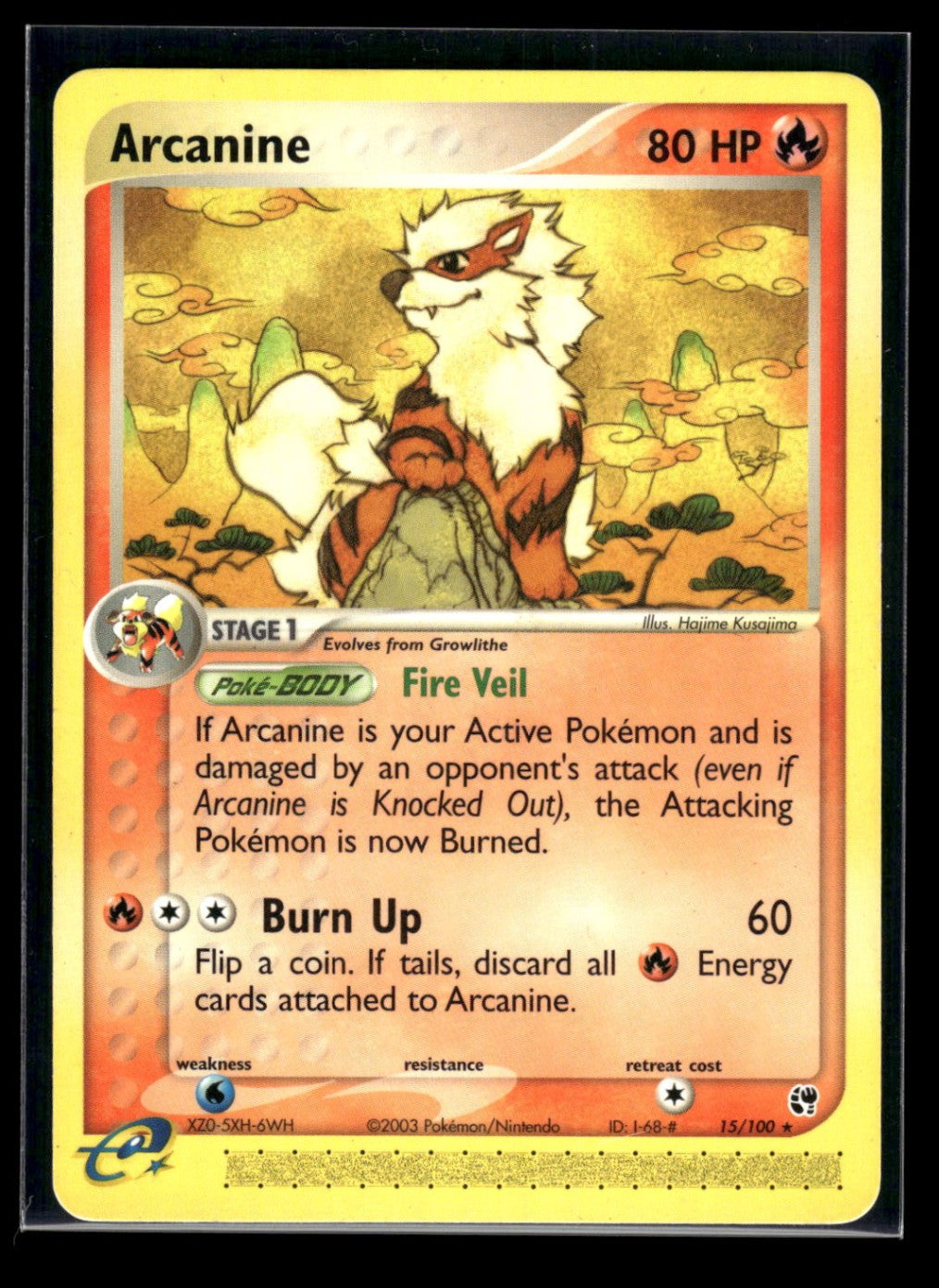 Arcanine 15/100 - Sandstorm  - Rare