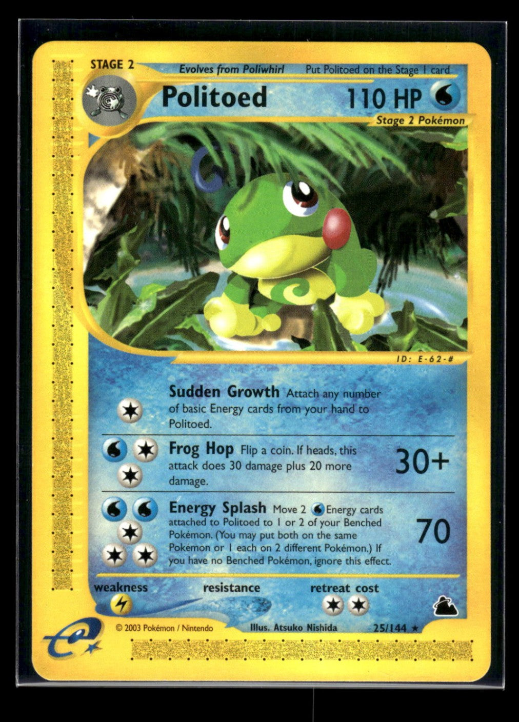 Politoed 25/144 - Skyridge  - Rare