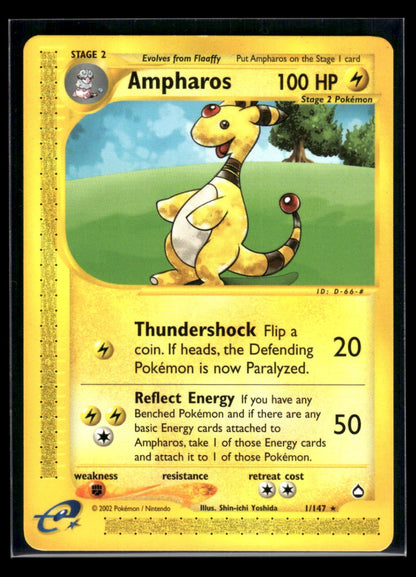 Ampharos 1/147 - Aquapolis  - Rare