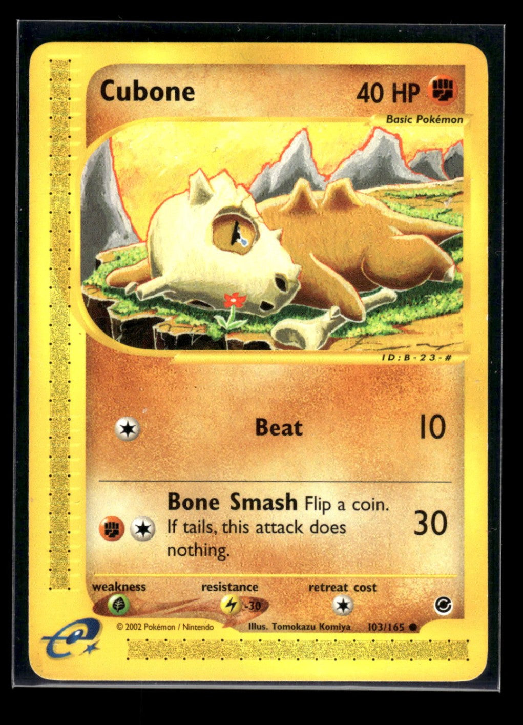 Cubone 103/165 - Expedition Base Set  - Common