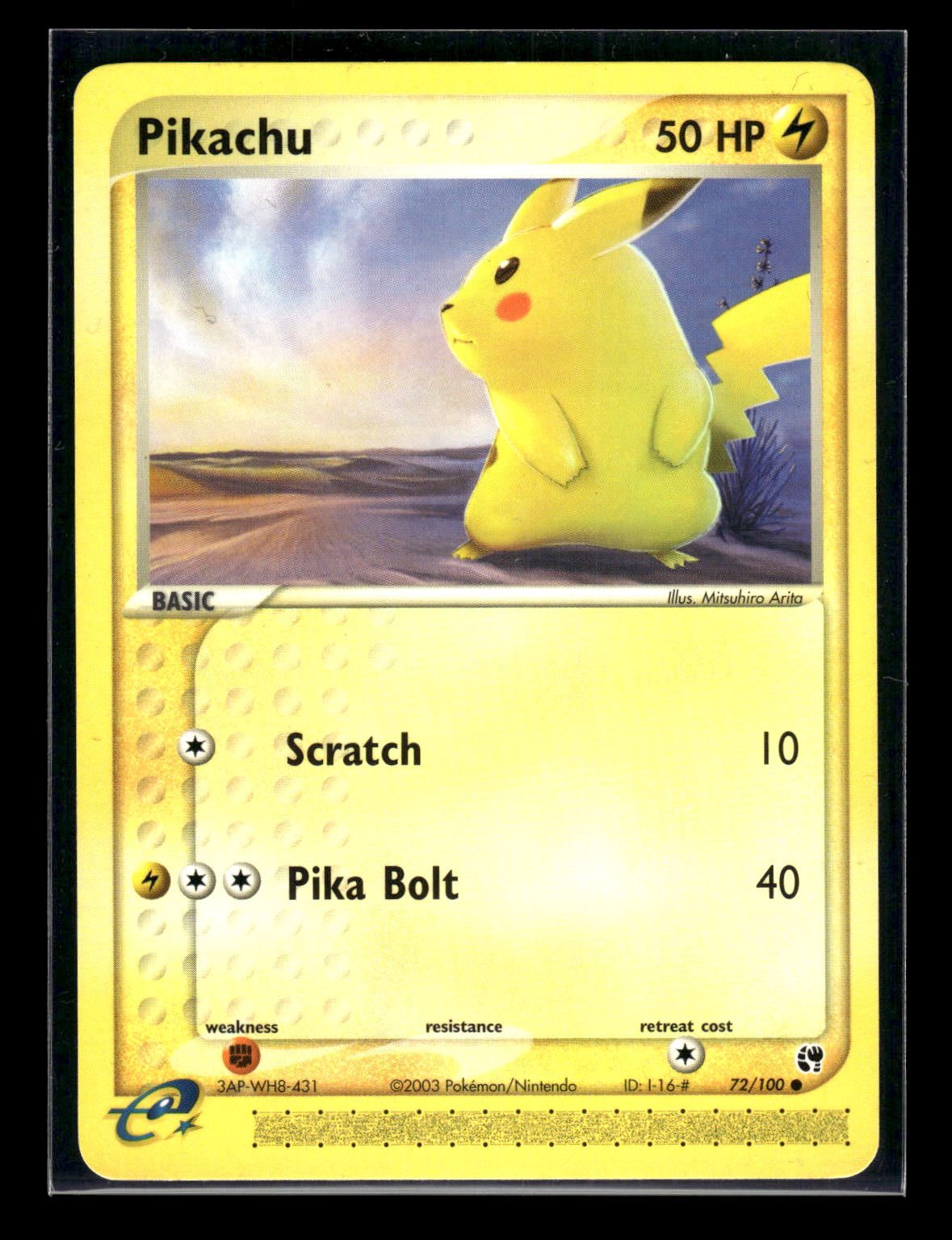 Pikachu 72/100 - Sandstorm  - Common