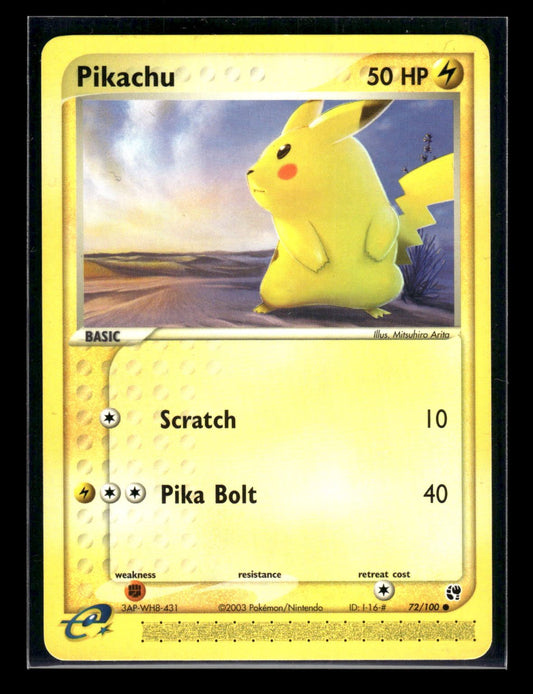 Pikachu 72/100 - Sandstorm  - Common