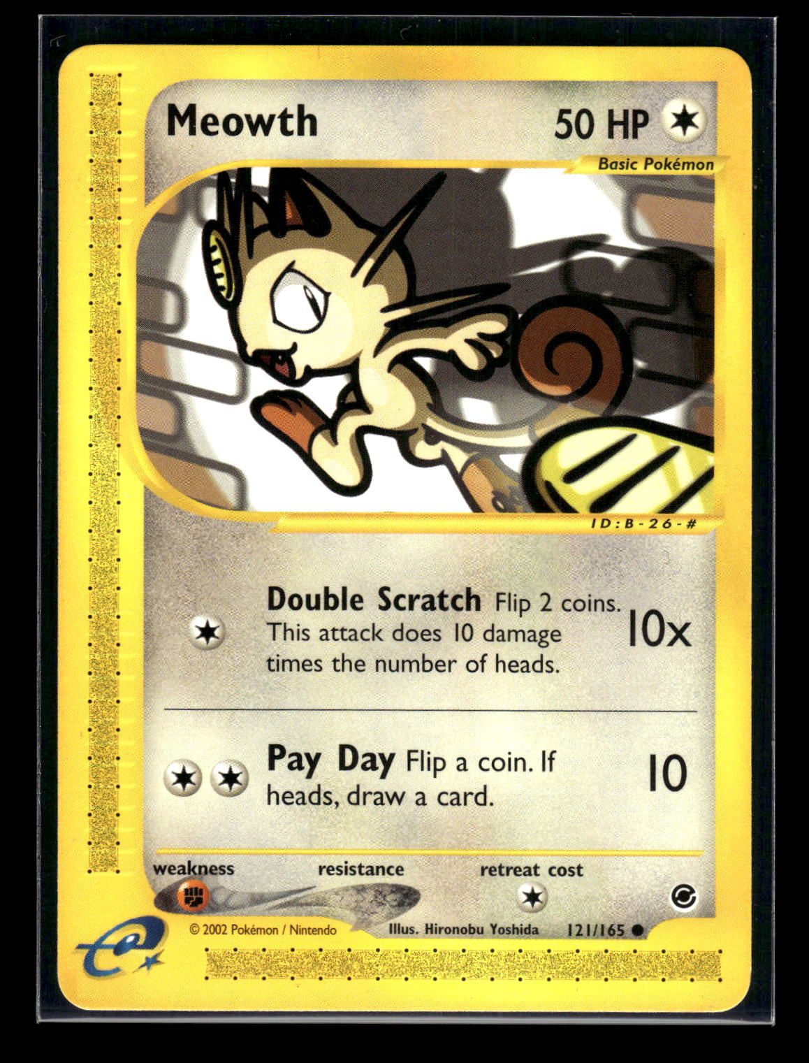 Meowth 121/165 - Expedition Base Set  - Common