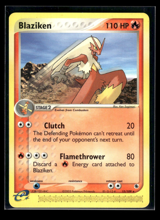 Blaziken 15/109 - Ruby & Sapphire  - Rare
