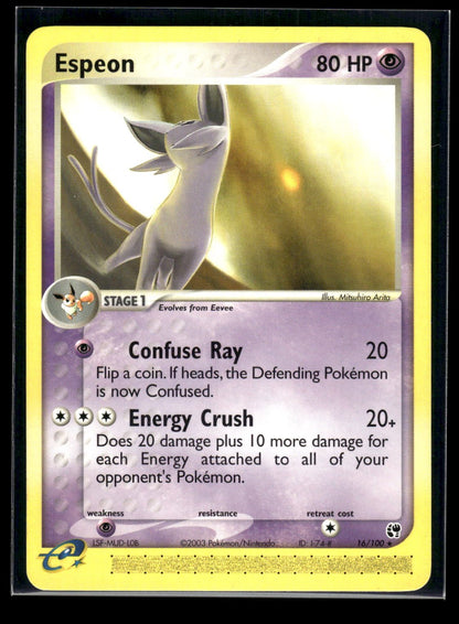Espeon 16/100 - Sandstorm  - Rare