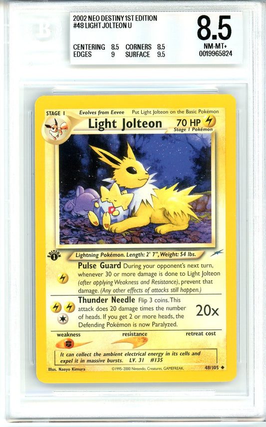 BGS 8.5 Light Jolteon - Neo Destiny #48/105 - Uncommon