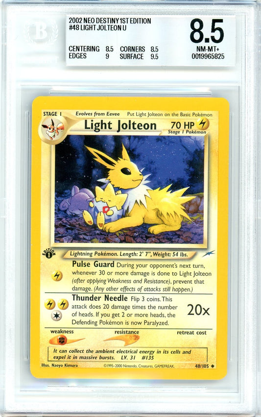 BGS 8.5 Light Jolteon - Neo Destiny #48/105 - Uncommon