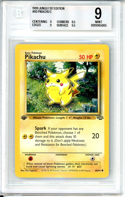 BGS 9 Pikachu - Jungle #60/64 - Common