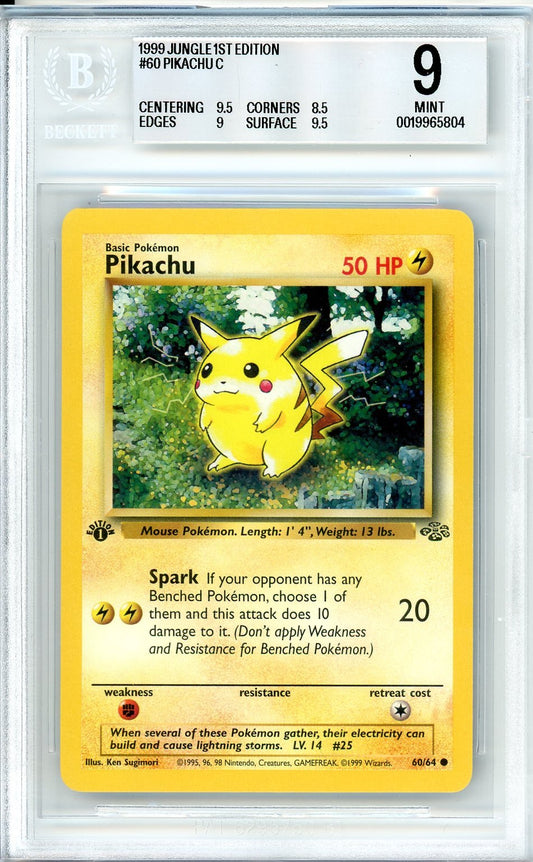 BGS 9 Pikachu - Jungle #60/64 - Common