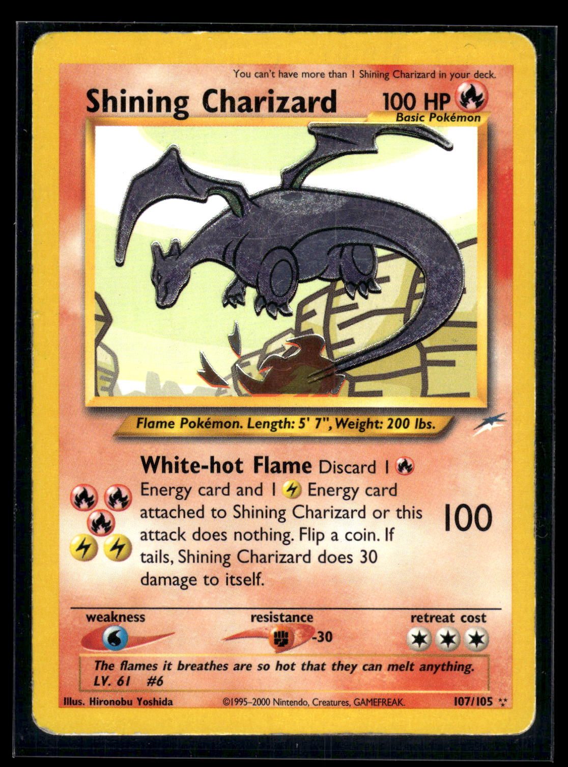 Shining Charizard 107/105 - Neo Destiny  - Rare Shining
