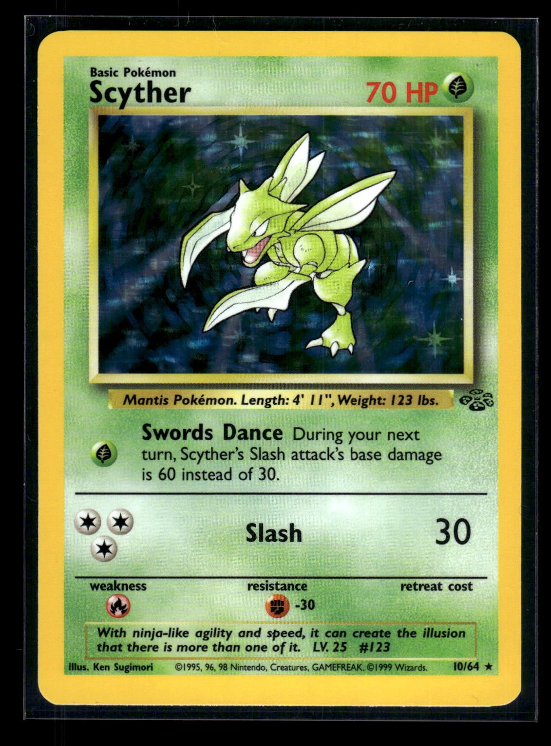 Scyther 10/64 - Jungle  - Rare Holo