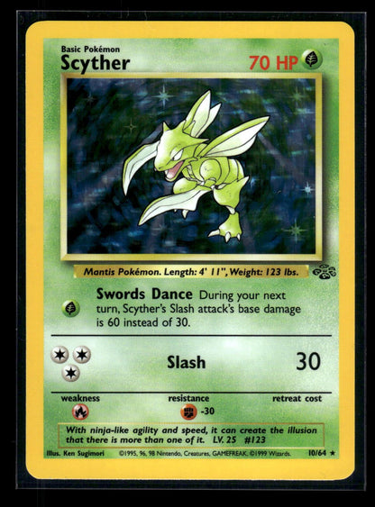 Scyther 10/64 - Jungle  - Rare Holo