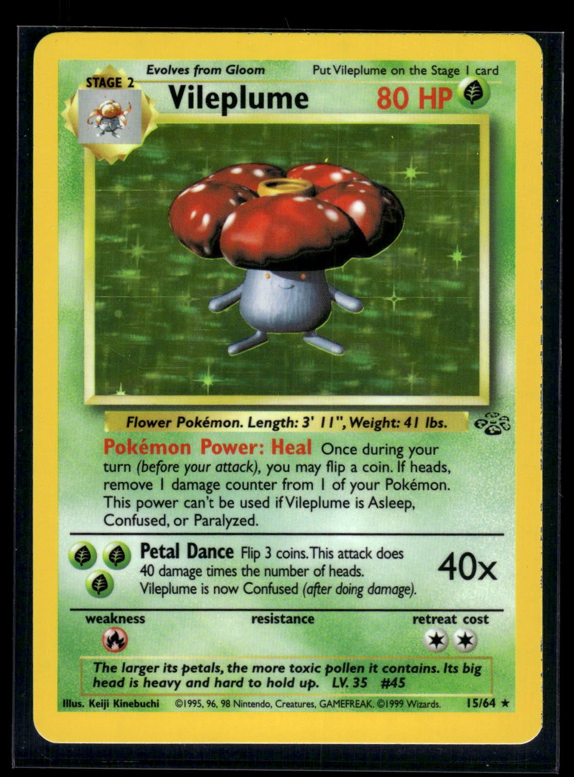 Vileplume 15/64 - Jungle  - Rare Holo