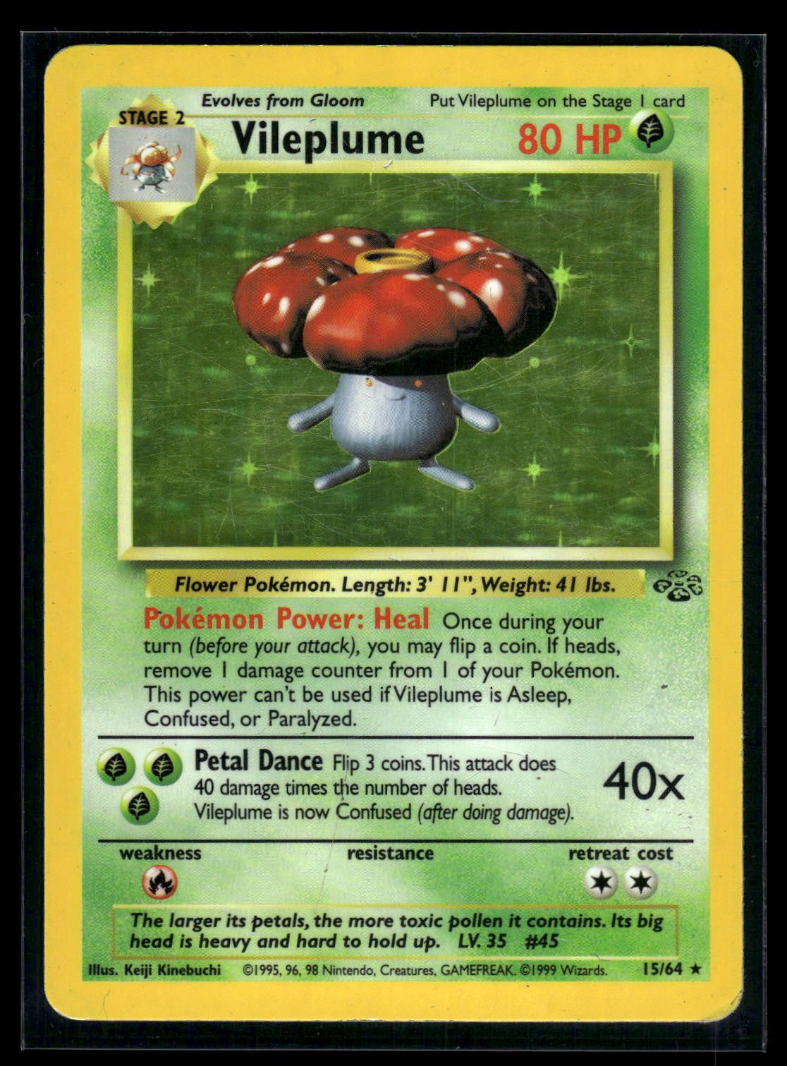 Vileplume 15/64 - Jungle  - Rare Holo