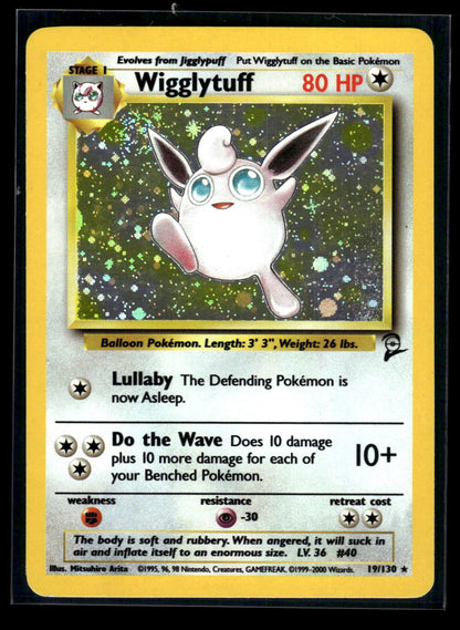 Wigglytuff 19/130 - Base Set 2  - Rare Holo