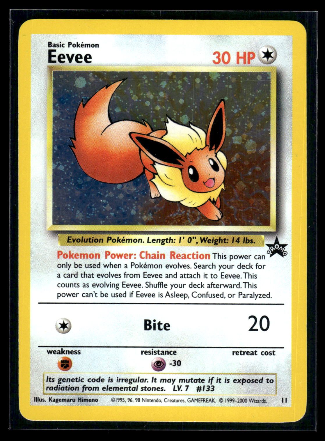 Eevee 11 - Wizards Black Star Promos  - Promo