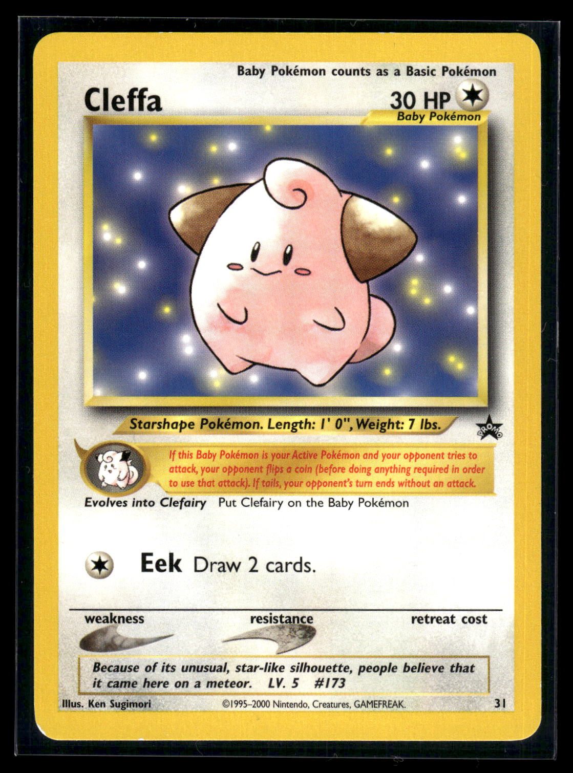 Cleffa 31 - Wizards Black Star Promos  - Promo