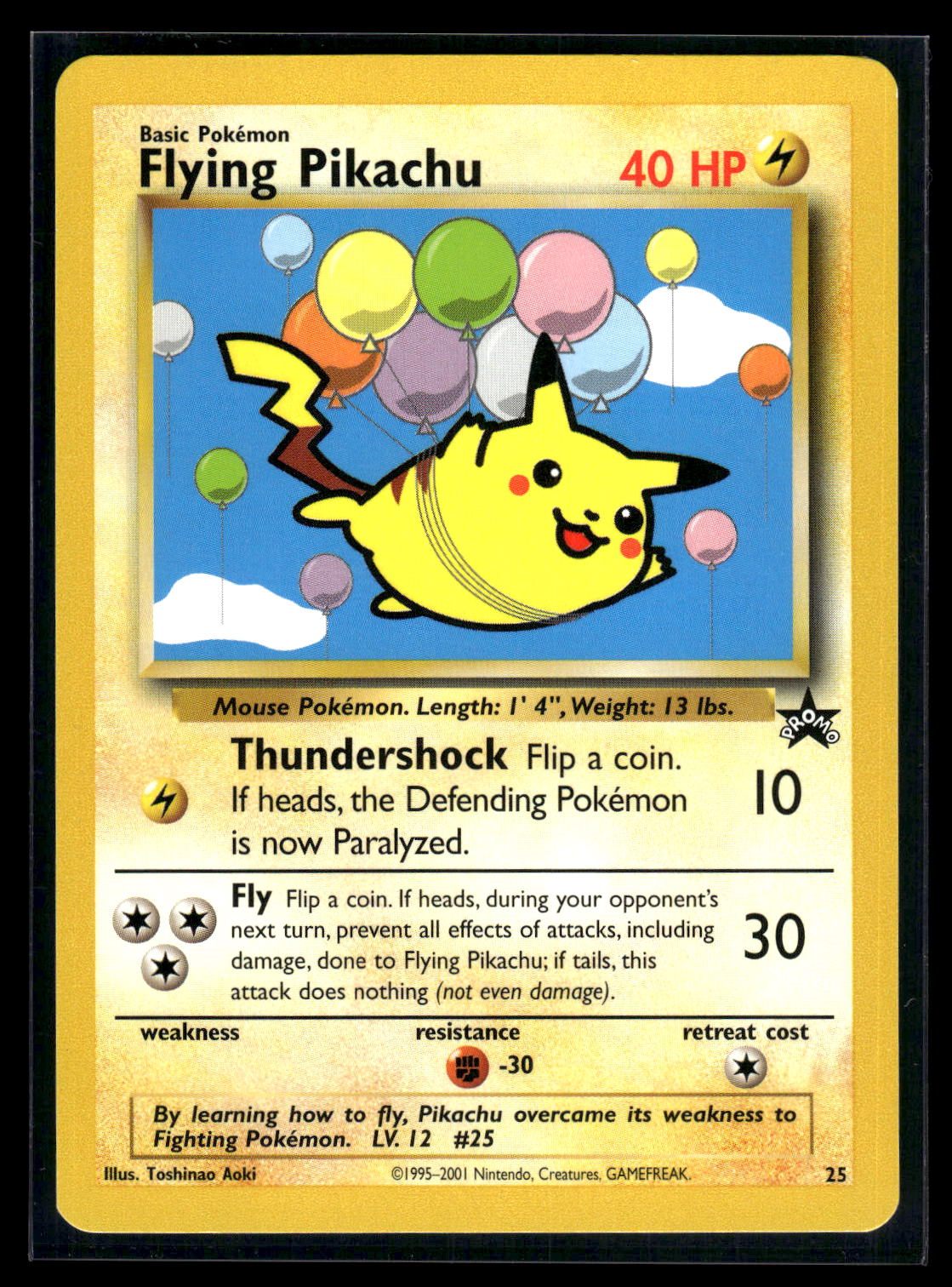 Flying Pikachu 25 - Wizards Black Star Promos  - Promo