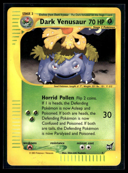 Dark Venusaur 7 - Best of Game  - Promo