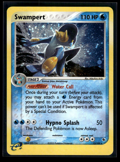 Swampert 13/109 - Ruby & Sapphire  - Rare Holo