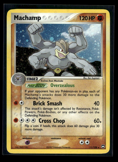 Machamp 11/108 - Power Keepers  - Rare Holo