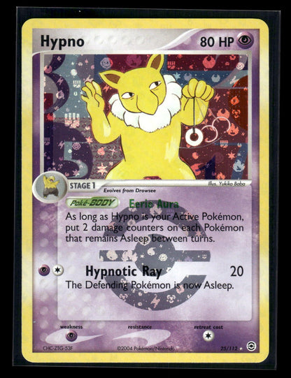 Hypno 25/112 - FireRed & LeafGreen  - Rare