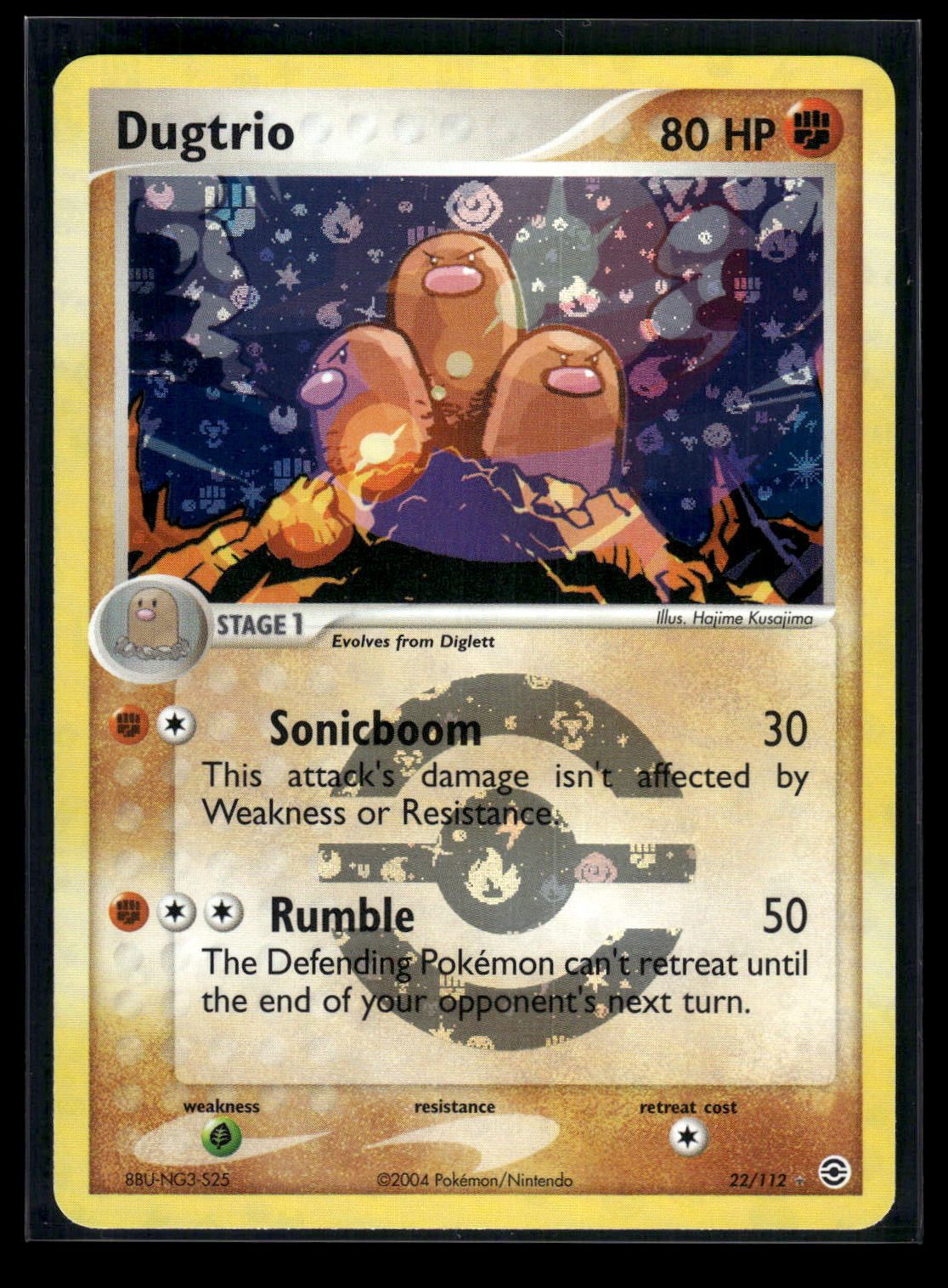 Dugtrio 22/112 - FireRed & LeafGreen  - Rare