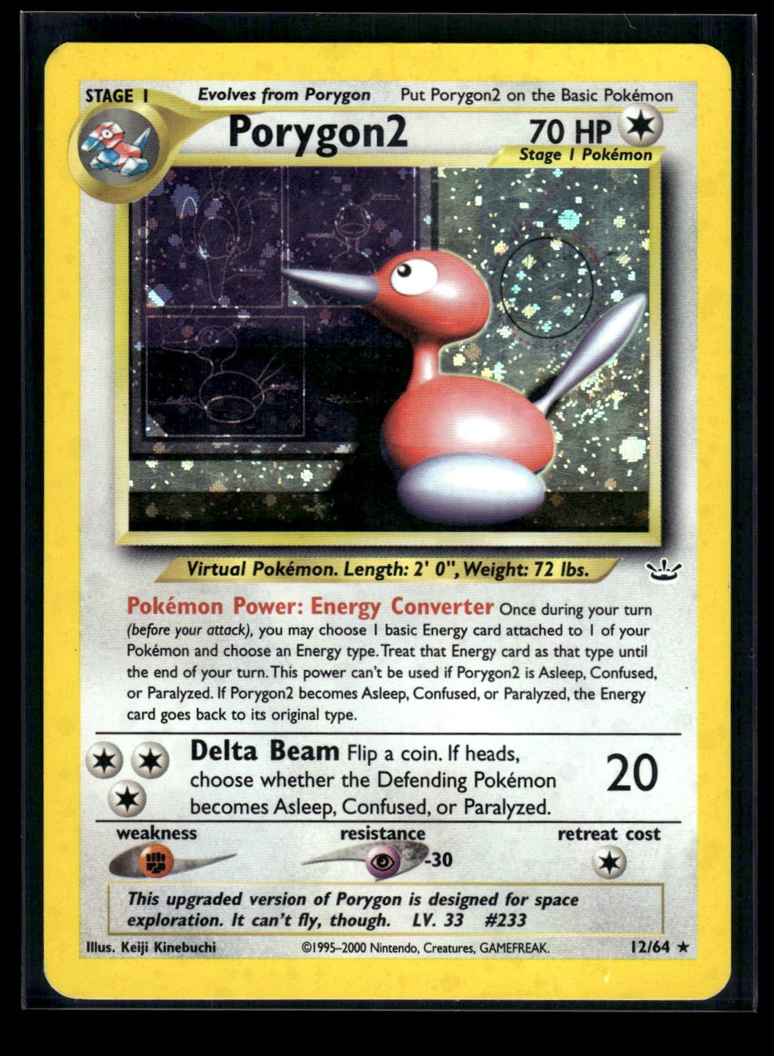 Porygon2 12/64 - Neo Revelation  - Rare Holo