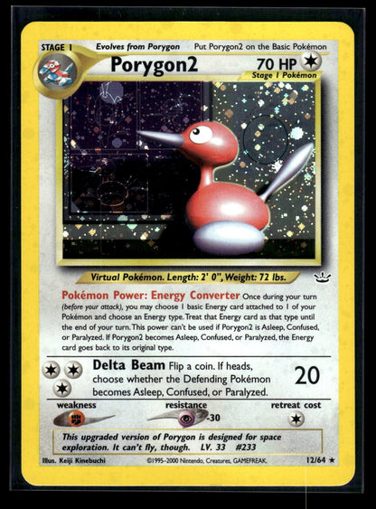 Porygon2 12/64 - Neo Revelation  - Rare Holo