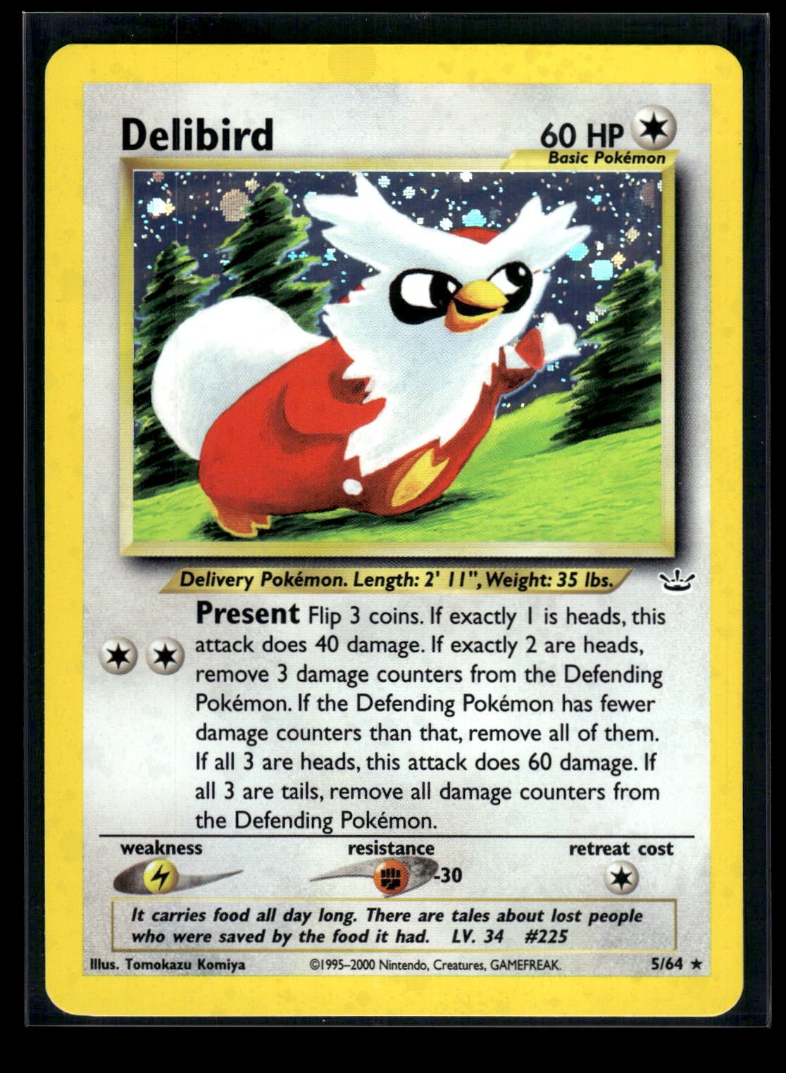Delibird 5/64 - Neo Revelation  - Rare Holo