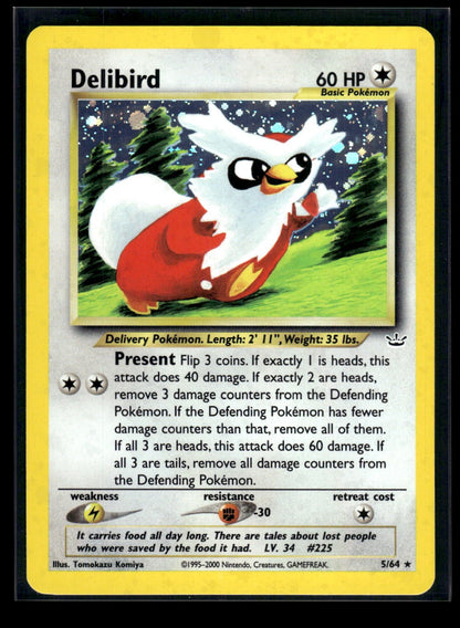 Delibird 5/64 - Neo Revelation  - Rare Holo