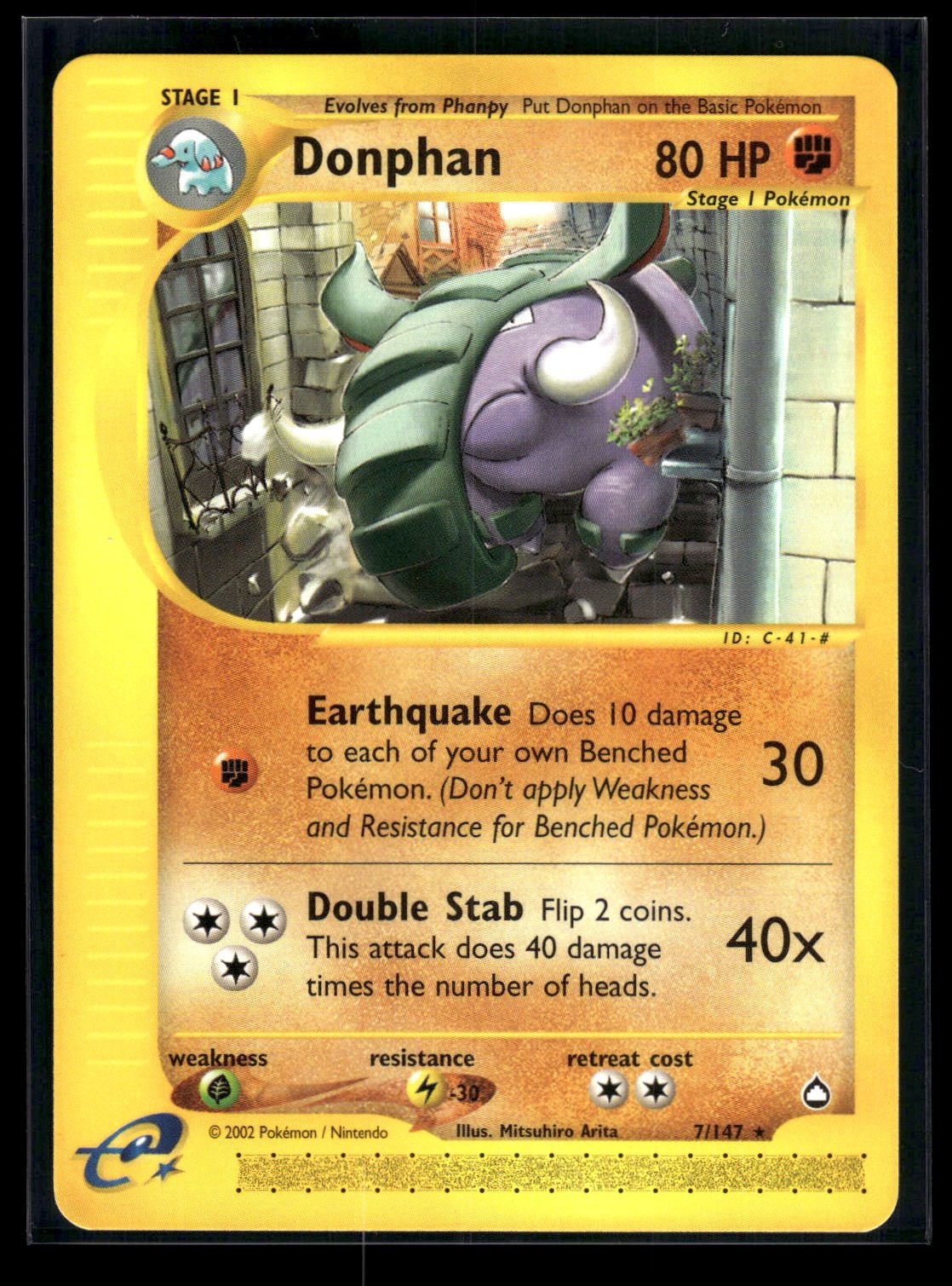 Donphan 7/147 - Aquapolis  - Rare