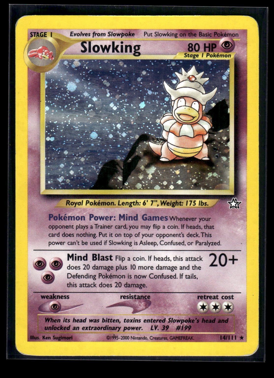 Slowking 14/111 - Neo Genesis  - Rare Holo