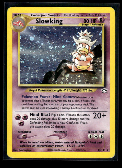 Slowking 14/111 - Neo Genesis  - Rare Holo