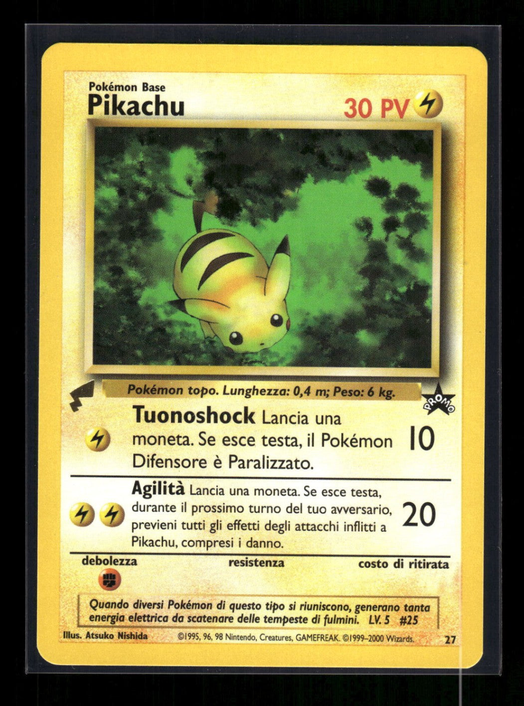 Pikachu - World Collection - Italian 27 - Wizards Black Star Promos  - Promo