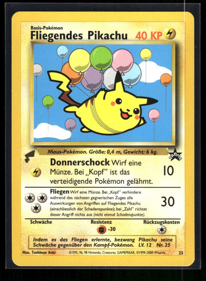Flying Pikachu - World Collection - German 25 - Wizards Black Star Promos  - Promo
