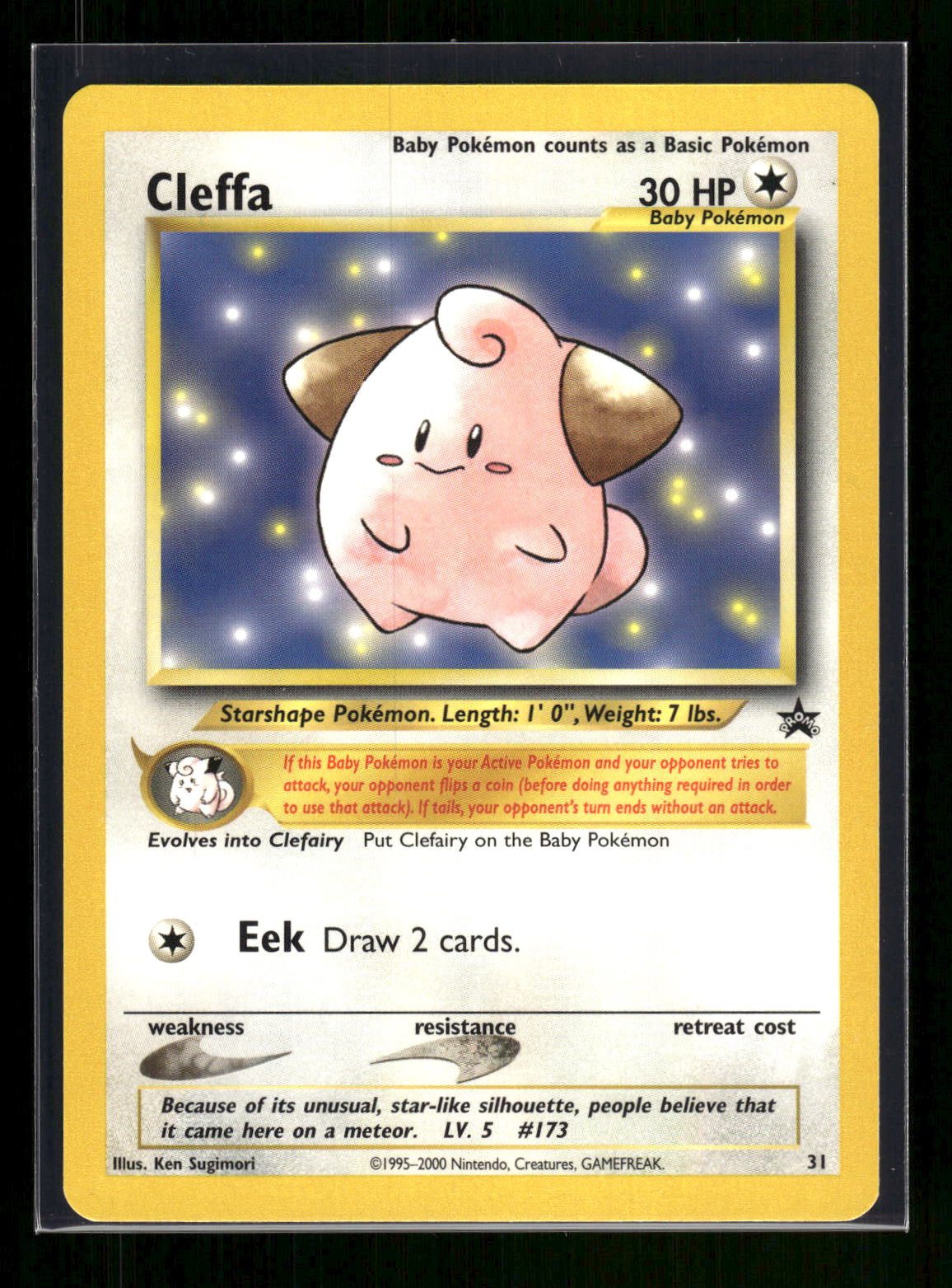 Cleffa 31 - Wizards Black Star Promos  - Promo