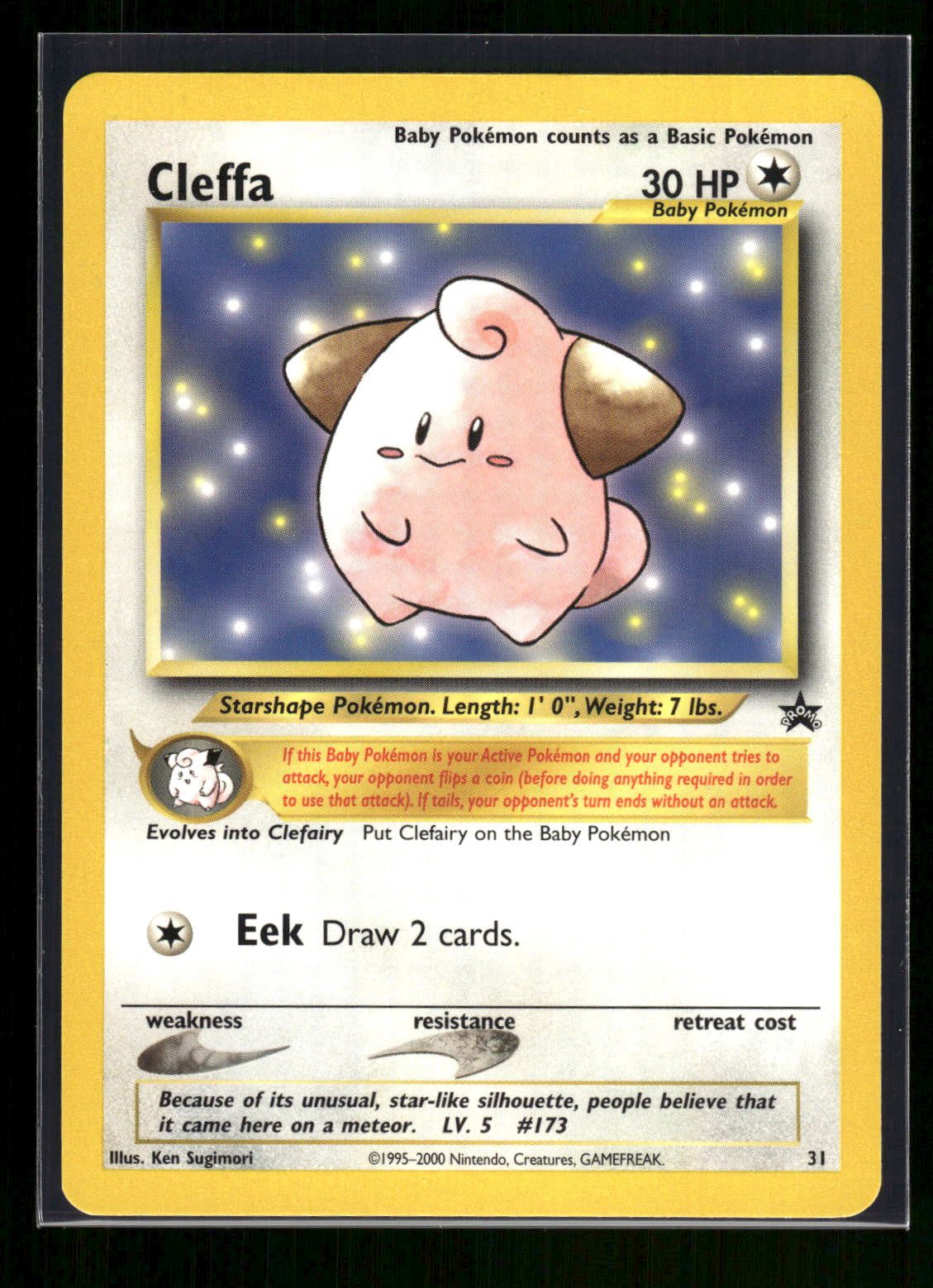 Cleffa 31 - Wizards Black Star Promos  - Promo