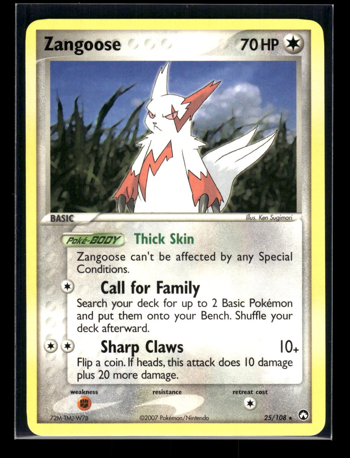 Zangoose 25/108 - Power Keepers  - Rare