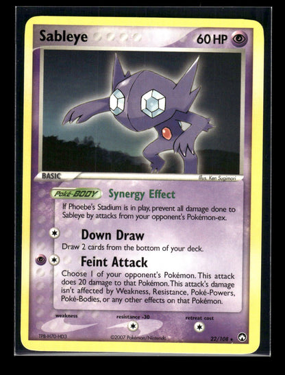 Sableye 22/108 - Power Keepers  - Rare