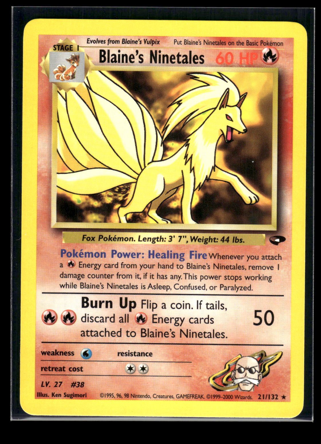Blaine's Ninetales 21/132 - Gym Challenge  - Rare