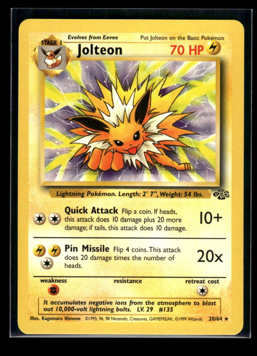 Jolteon 20/64 - Jungle  - Rare