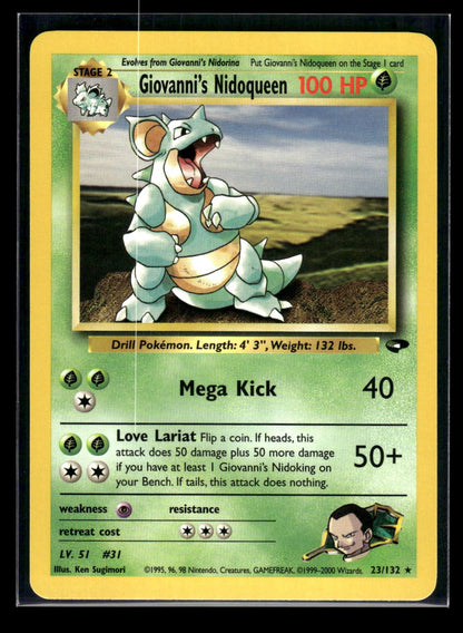 Giovanni's Nidoqueen 23/132 - Gym Challenge  - Rare