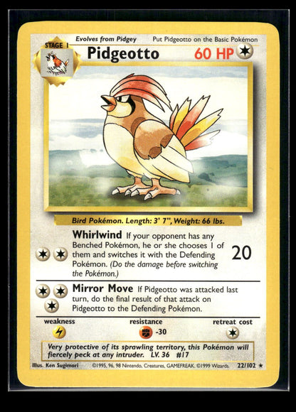 Pidgeotto 22/102 - Base  - Rare