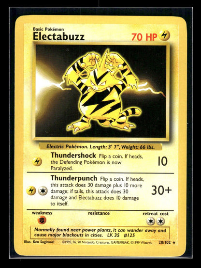 Electabuzz 20/102 - Base  - Rare