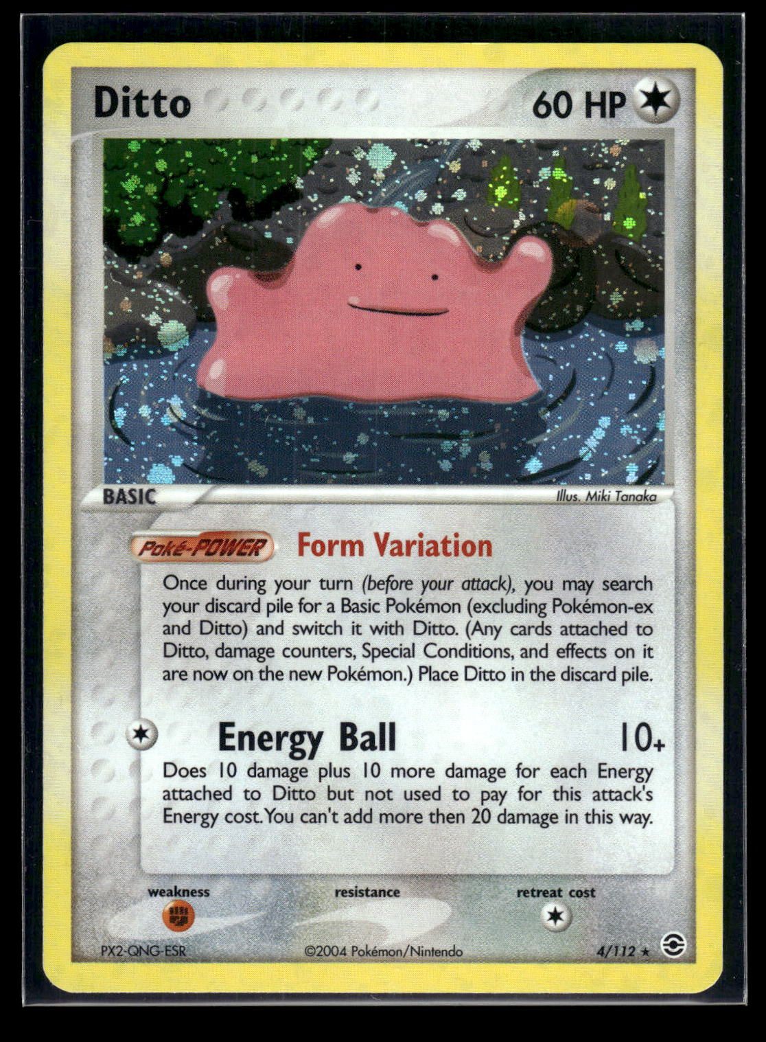 Ditto 4/112 - FireRed & LeafGreen  - Rare Holo