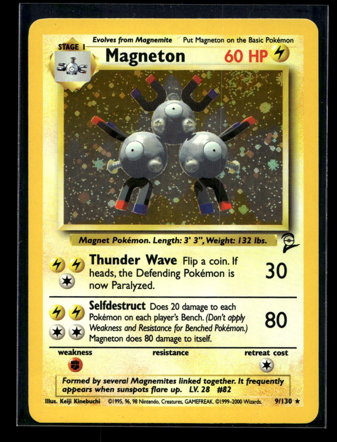 Magneton 9/130 - Base Set 2 - Rare Holo